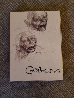 Gollum Illustrated Home Art Print in Cream and Brown Dvd And Book